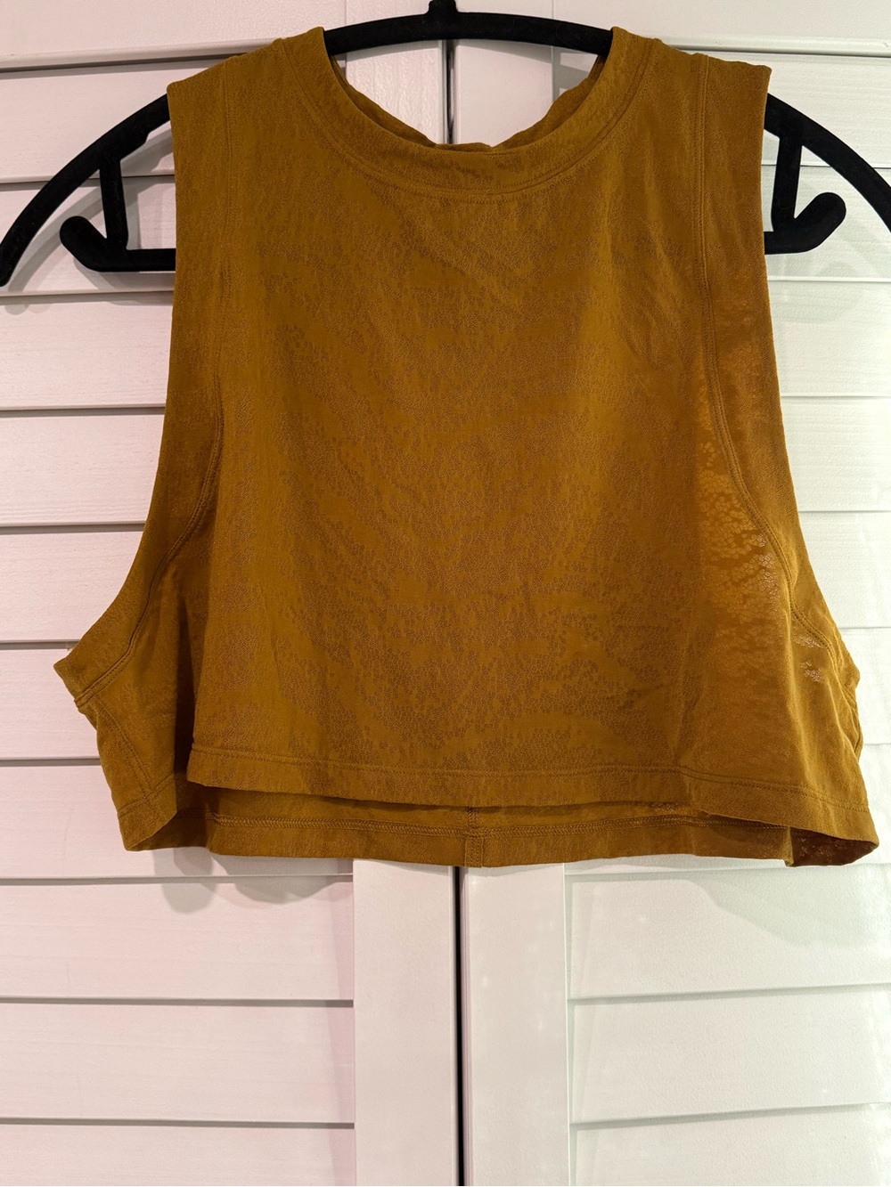 lululemon athletica All Yours Crop Tank Top in Gold Spice
